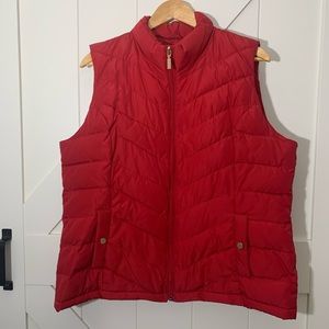 Charter Club Vest, Red